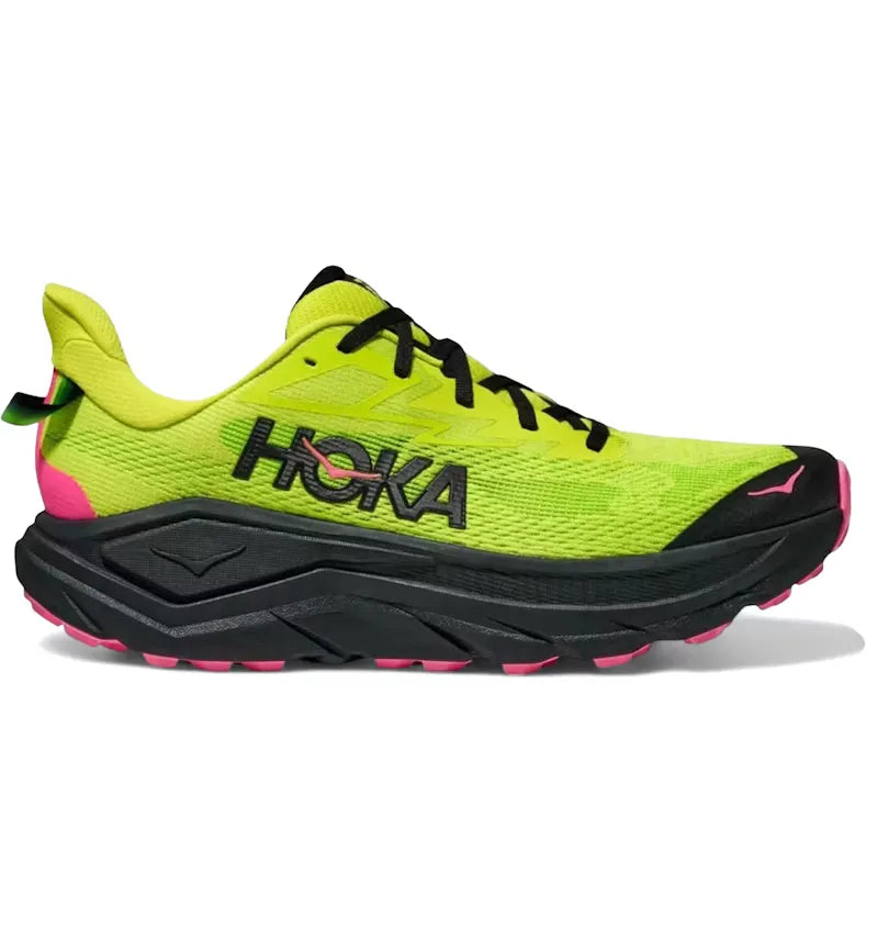 Hoka One One Challenger 8 Neon Citrus Black - vue 360