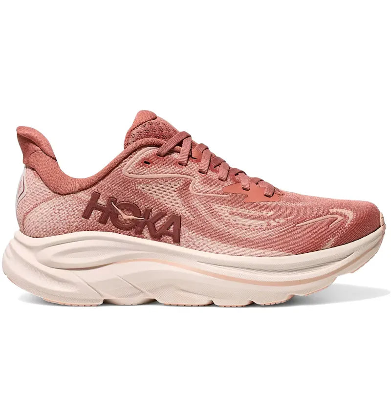 Hoka One One Clifton 10 Blush Rose Latte (Women's) - vue 360