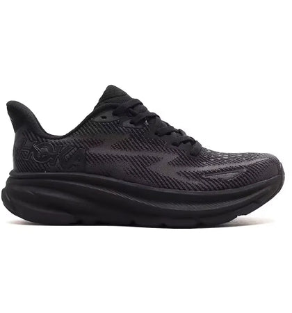 Hoka One One Clifton 9 Triple Black (Women's) - authentic Hoka One One sneakers