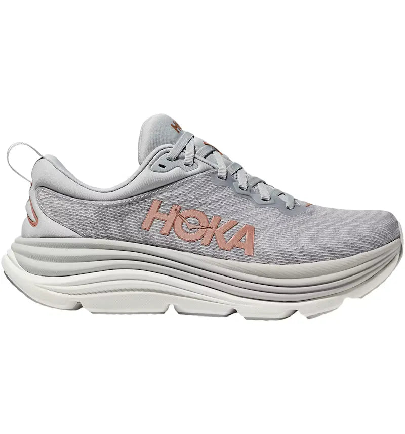 Hoka One One Gaviota 5 Harbor Mist Rose Gold (Women's) - vue 360