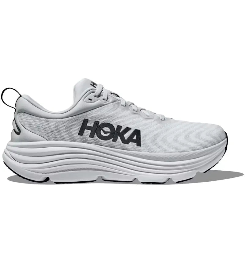 Hoka One One Gaviota 5 Nimbus Cloud Steel Wool - vue 360