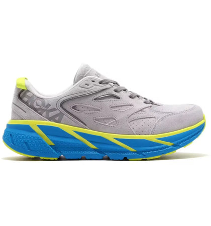 Hoka One One Clifton L Suede Lunar Rock Diva Blue - authentic Hoka One One sneakers