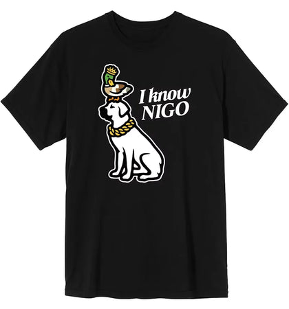 I Know Nigo Dog (Ny Pop Up) T-shirt Black - authentic I Know Nigo apparel