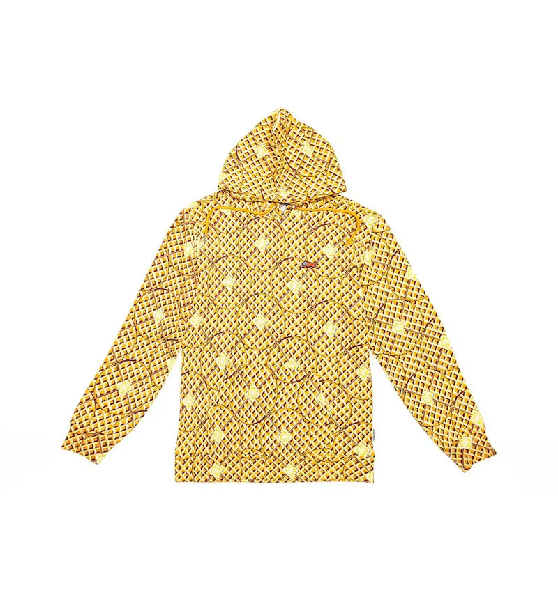Ice Cream Cone Hoodie Brown/Yellow - vue 360