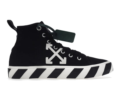 OFF-WHITE Vulc Mid Canvas Black White - authentic OFF-WHITE sneakers