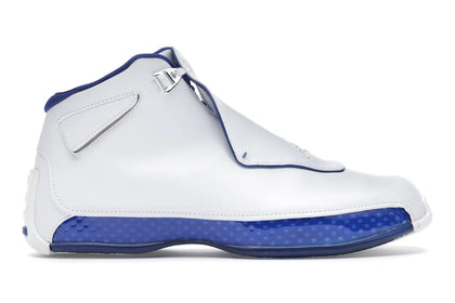 Jordan 18 OG White Sport Royal - authentic Jordan sneakers