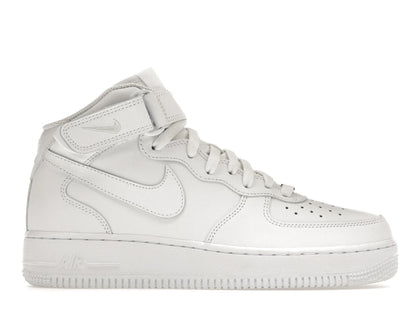 Nike Air Force 1 Mid Triple White (Women's) - authentic Nike sneakers