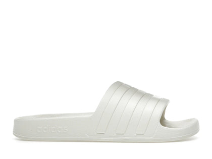 adidas Adilette Aqua Slides Off White (Women's) - authentic adidas sneakers