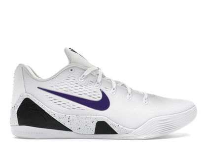 Nike Kobe 9 Elite Low EM Protro White Court Purple - authentic Nike sneakers