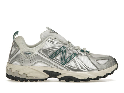 New Balance 610 Silver Metallic Reflection Green - authentic New Balance sneakers