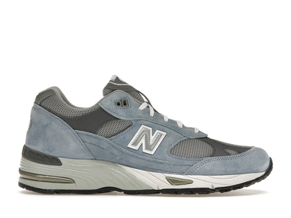 New Balance 991 MiUK Dusty Blue Alloy Smoked Pearl - authentic New Balance sneakers
