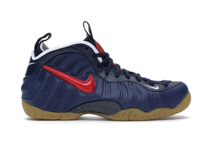 Nike Air Foamposite Pro Blue Void University Red - authentic Nike sneakers