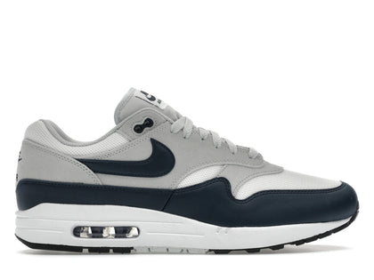 Nike Air Max 1 Essential Summit White Armory Navy - authentic Nike sneakers