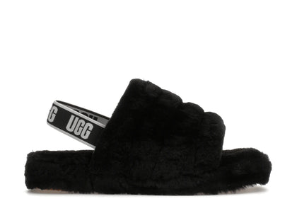 UGG Fluff Yeah Slide Black (Kids) - authentic UGG sneakers