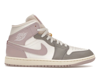 Jordan 1 Mid Enigma Stone Particle Rose (Women's) - authentic Jordan sneakers