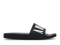 AMIRI Pool Slide Debossed Logo Black Black White