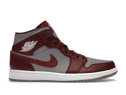 Jordan 1 Mid Cherrywood Red - authentic Jordan sneakers