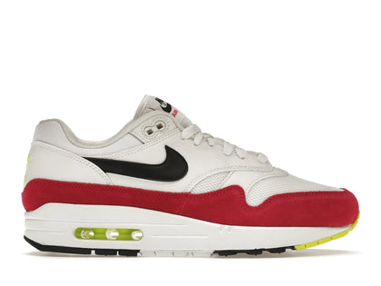 Nike Air Max 1 White Black Volt Rush Pink - authentic Nike sneakers