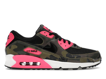 Nike Air Max 90 Camo Pack Sequoia Hyper Pink - authentic Nike sneakers