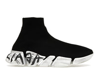 Balenciaga Speed 2.0 Graffiti Recycled Knit Black (Women's)