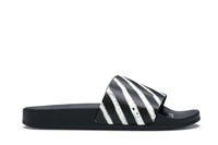 OFF-WHITE Spray Stripes Slider Schwarz Weiß FW19
