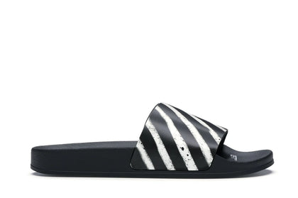 OFF-WHITE Spray Stripes Slider Black White FW19 - authentic OFF-WHITE sneakers
