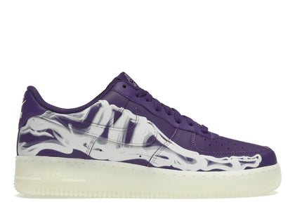 Nike Air Force 1 Low '07 QS Purple Skeleton Halloween (2021) - authentic Nike sneakers