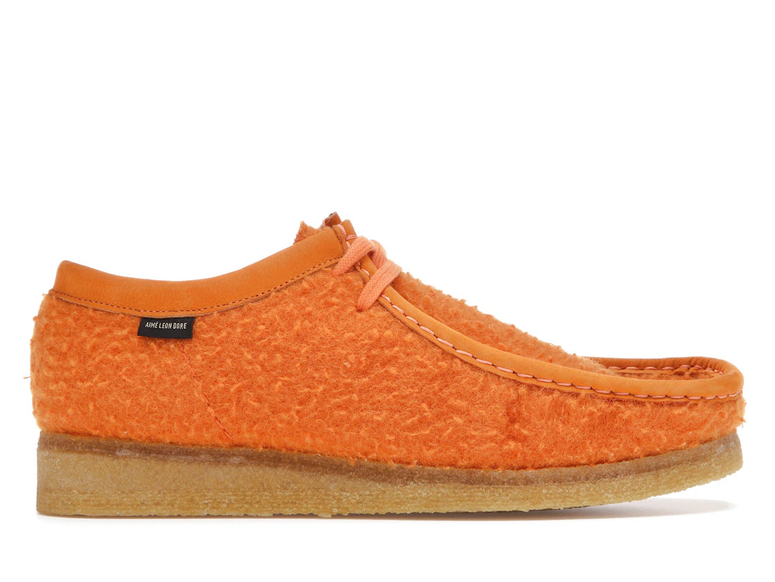 Clarks Originals Wallabee Aime Leon Dore Orange Casentino Wool - vue 360