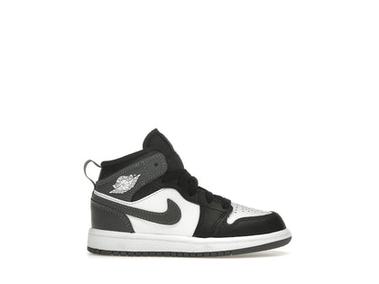 Jordan 1 Mid Black White Iron Grey (PS) - authentic Jordan sneakers