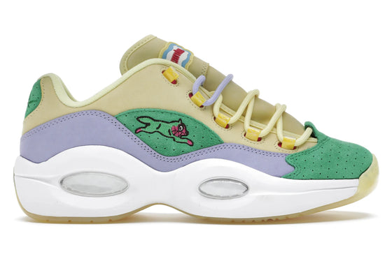 Reebok Question Low BBC Ice Cream Running Dog Gelbgrün