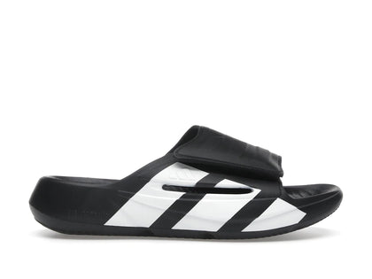 adidas Lightblaze Slides Black White - authentic adidas sneakers