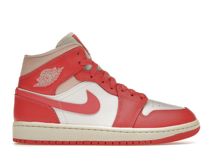 Jordan 1 Mid Strawberries and Cream (Women's) - authentic Jordan sneakers