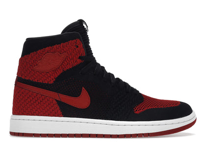 Jordan 1 Retro High Flyknit Bred (GS) - authentic Jordan sneakers