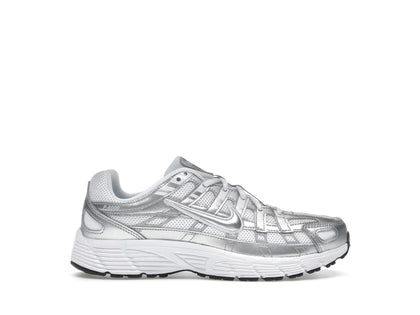 Nike P-6000 White Metallic Silver (GS) - authentic Nike sneakers