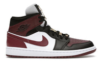 Jordan 1 Mid SE Schwarz Dunkelbeete (Damen)