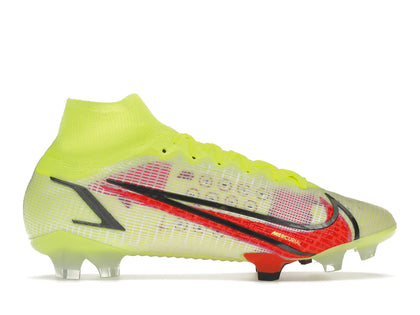Nike Mercurial Superfly 8 Elite FG Volt Black Bright Crimson - authentic Nike sneakers