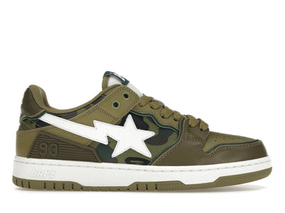 A Bathing Ape Sk8 Sta Olive Drab Green Camo