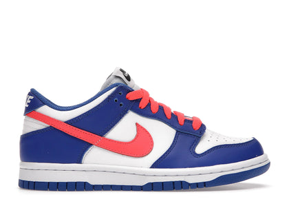 Nike Dunk Low Bright Crimson Game Royal (GS) - authentic Nike sneakers