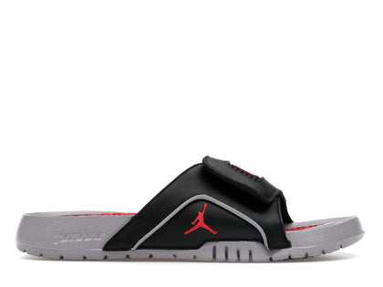 Jordan Hydro 4 Retro Black Cement Grey Fire Red (GS) - authentic Jordan sneakers