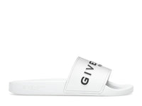 Givenchy Paris Flat Sandals White Black