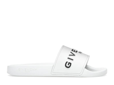 Givenchy Paris Flat Sandals White Black