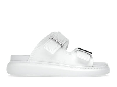 Alexander McQueen Hybrid Buckled Rubber Sandals White (Women's)