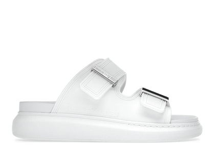 Alexander McQueen Hybrid Buckled Rubber Sandals White (Women's) - authentic Alexander McQueen sneakers