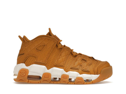 Nike Air More Uptempo Quilted Wheat Gum Light Brown (Women's) - authentic Nike sneakers