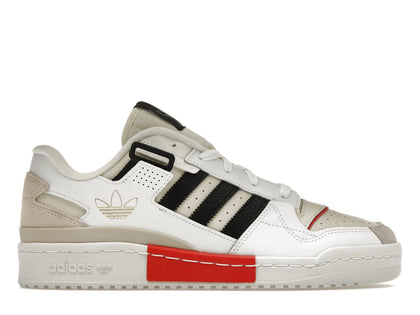 adidas Forum Exhibit Low White Vivid Red - authentic adidas sneakers