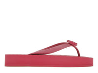Gucci Chevron Thong Sandal Pink Rubber