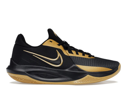Nike Precision 6 Black Metallic Gold - authentic Nike sneakers