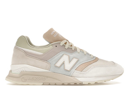New Balance 997.5 MiUSA Kith Easter White Ice Blue Peach - authentic New Balance sneakers