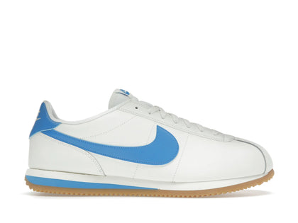 Nike Cortez Leather Sail Gum Yellow Light Photo Blue - authentic Nike sneakers