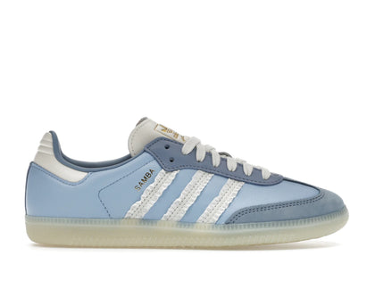 adidas Samba Ruffle Stripes Pack Clear Sky (Women's) - authentic adidas sneakers